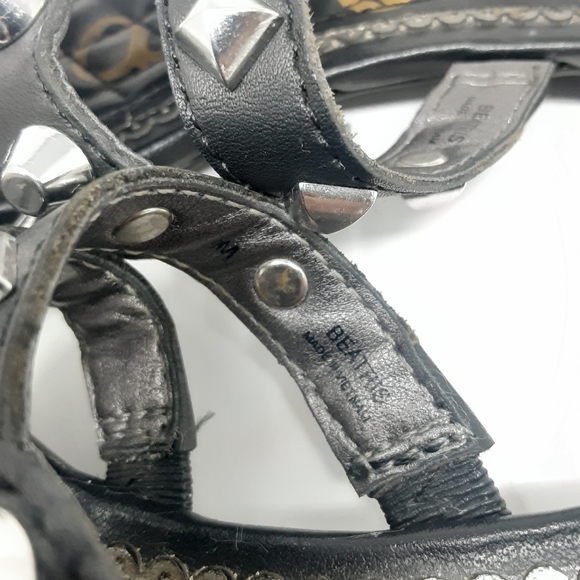 Sam Edelman Beatris Leather Studded Flats 9 - Picture 7 of 8